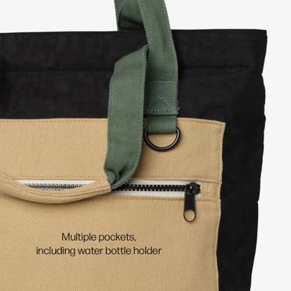 Thread Wallets Utility Tote – Large Travel Tote with Multi-Pocket Design, Laptop Compartment & Work Bag for Women (Ranger) - color: Ranger
