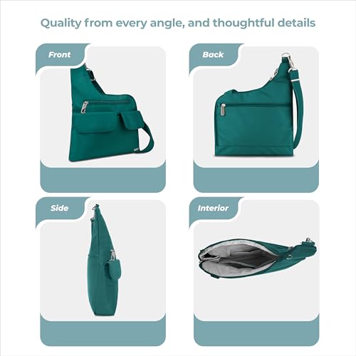 Travelon Anti-Theft Classic Crossbody Bag - color: Spruce