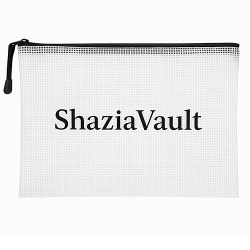 Zippered Mesh Document Bag Large Waterproof File Organizer Pouch for Important Papers, Certificates, Passports, Receipts & Travel Documents Durable Storage Zip Bag