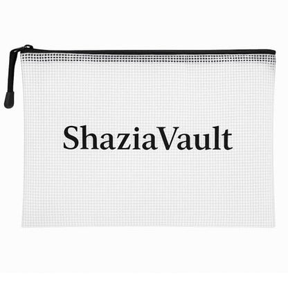 Zippered Mesh Document Bag Large Waterproof File Organizer Pouch for Important Papers, Certificates, Passports, Receipts & Travel Documents Durable Storage Zip Bag