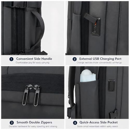 Vacuum Seal Travel Backpack with Pump, 60L Expandable Carry On Backpack with Vacuum System, Large Capacity for Check-in, Men Women Airline Business Overnight (DL-Grey) - color: Dl-grey