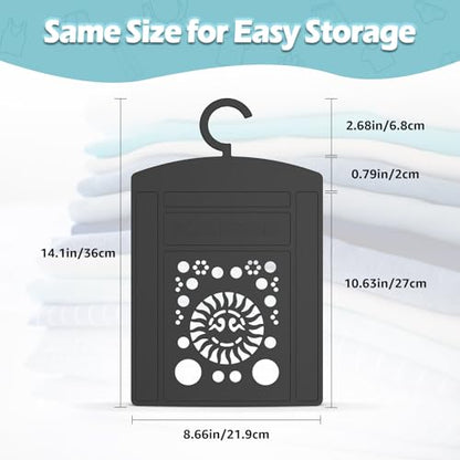 BoxLegend Shirt Folding Board Durable Shirt Folder Hook for Hanging - color: Black, size: Small