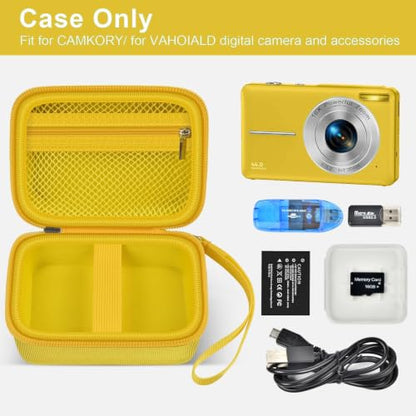 ALKOO Digital Camera Case for CAMKORY, Camera Pouch for KODAK Pixpro -Yellow - color: Yellow