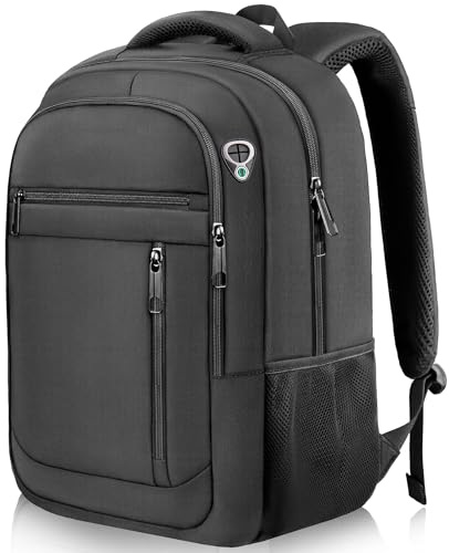 17 inch Travel Laptop Backpack, Business Work College Large Big Backpack - color: Black, size: XX-Large