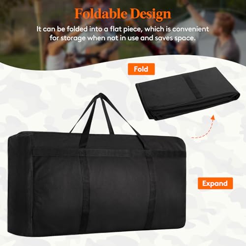 Lifewit 120L Extra Large Storage Duffle Bag for Travel, Camping, 2 Packs - size: 120L