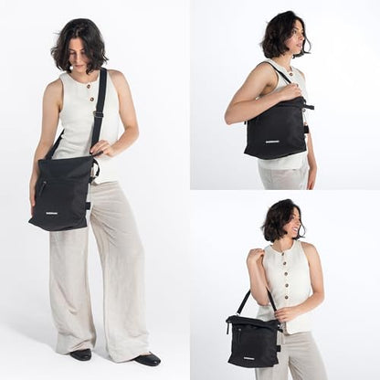 Sherpani Vale, Anti-Theft Crossbody Tote for Women - color: Carbon Black