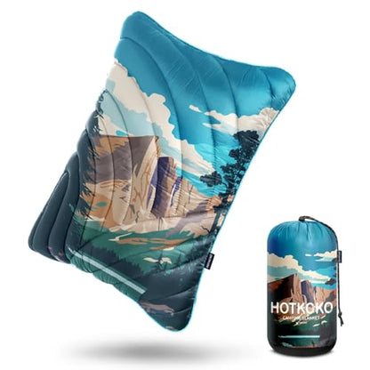 Camping Pillow Compressible Travel Pillow Lightweight Camp Pillow - color: Cliffs, size: Large(15.7''X19.6'')