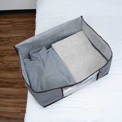 VENO 3 Pack Medium Clothes Storage Bag with Reinforced Handle 9.5 Gallon - size: Medium, 9.5 Gallon, Set of 3