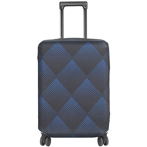 HYPER VENTURE Travel Luggage Cover Suitcase Protector Fits 27-30 Inch, L - color: Blue Cube, size: L