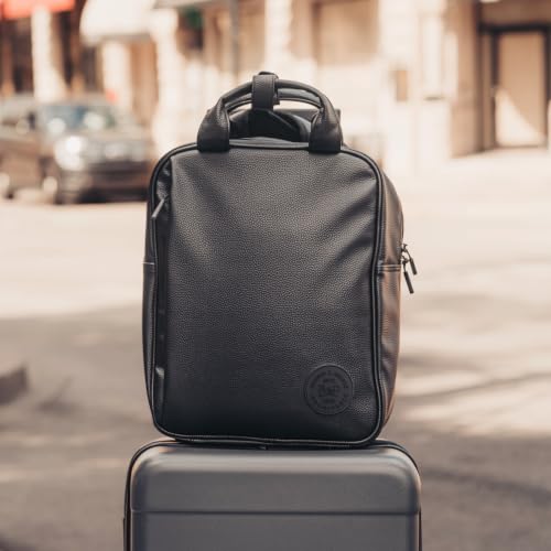 Laptop Backpack with Padded Sleeve for Travel Technical Fabric PU 14L Black - color: Black
