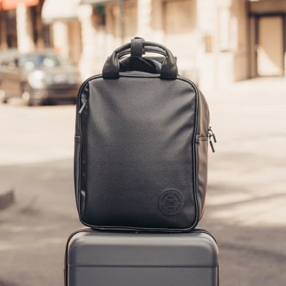 Laptop Backpack with Padded Sleeve for Travel Technical Fabric PU 14L Navy - color: Navy