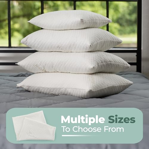 Snuggle-Pedic Pillow Covers - Zippered Body Pillow Protector w/Kool Flow Technology, 20x54 Inches - Made in The USA - size: Body