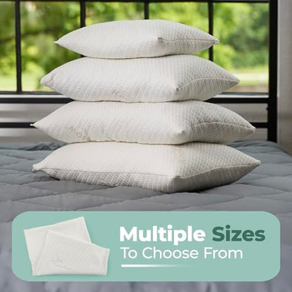 Snuggle-Pedic Pillow Covers - Zippered Body Pillow Protector w/Kool Flow Technology, 20x54 Inches - Made in The USA - size: Body