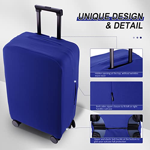 Travel Luggage Cover - Scratch-Resistant Fit 19-33 Inch, Blue, 3XL - color: Blue, size: 32-33 inch