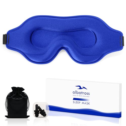 Sleep Mask for Men and Women, Lash Extensions 3D Eye Mask, Blue - color: Blue