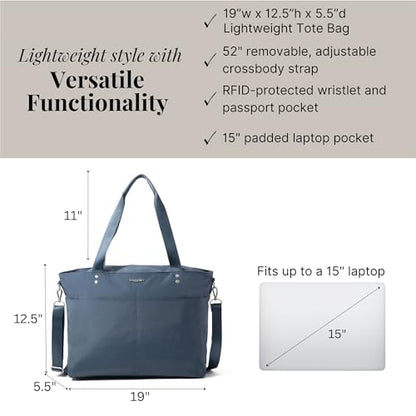 Baggallini Carryall Laptop Tote - color: Mist