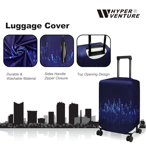 HYPER VENTURE Travel Luggage Cover Suitcase Protector Fits 23-26 Inch, M - color: Nightscape, size: M