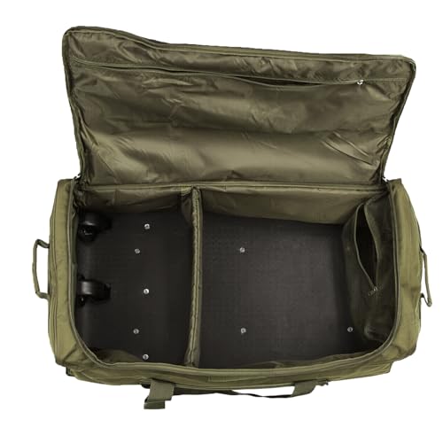 120L Travel Duffle Bag With Wheels Expandable Rolling Travel Bag for Men - color: Green