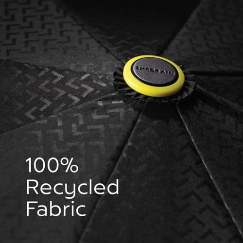 ShedRain Vortex Windproof Compact Travel Umbrella, Auto Open Close - color: Vex Black 54"Arc