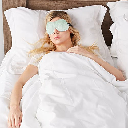 Bucky 40 Blinks No Pressure Printed Eye Mask for Travel & Sleep, Palm Leaf, One Size - color: Palm Leaf, size: 1 Count (Pack of 1)