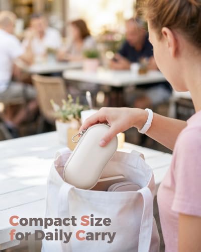 ProCase Sunglasses Case, Hard Shell Glasses Case for Men Women -Beige - color: Beige