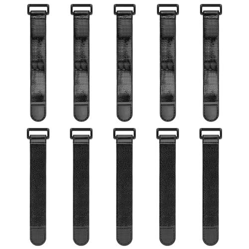 Trilancer Elastic Cinch Straps with Anti-Slip Strips, 6'' x 1'' (10 Pack) - size: 6"(10 pcs)