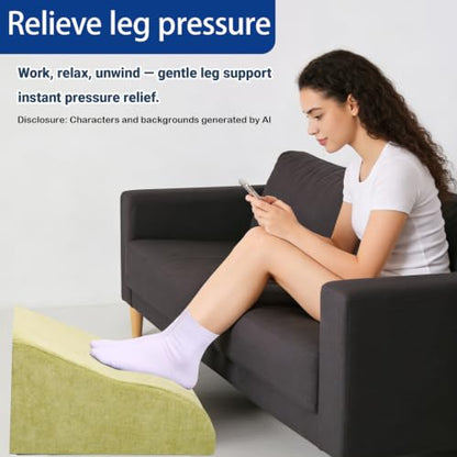 Foot Rest for Under Desk at Work, Ergonomic Under Desk Footrest with Washable Cover for Office, Home & Gaming Leg Elevation Pillow Fruit Green - color: I-fruit Green