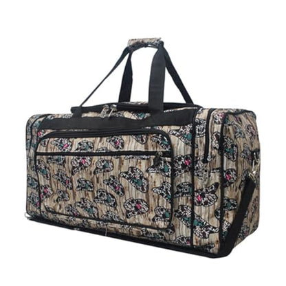 NGIL Canvas 23" inch Duffle Bag (Aztec Cow-Black) - color: Aztec Cow-Black