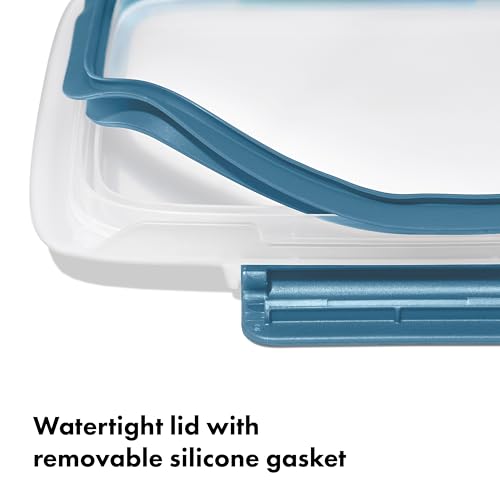 OXO Good Grips Prep & Go Food Storage Container - 5 Cups, Ocean Blue - color: Ocean Blue, style: 5 Cup Container