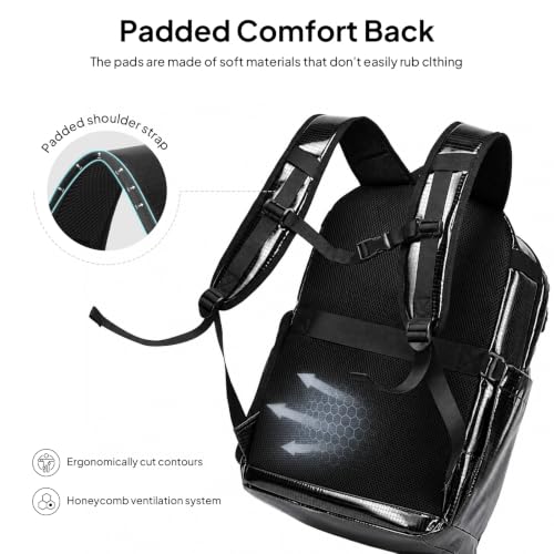 TOPEAST Basketball Backpack Sports Bag with Shoe Compartment & Ball Holder - color: Black