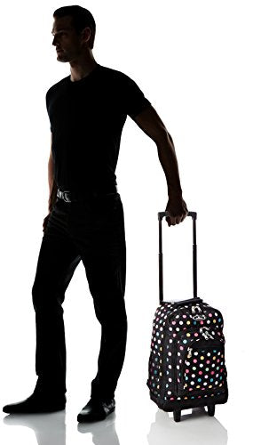 Everest Wheeled Backpack with Pattern, Polkadot, One Size - color: Polkadot