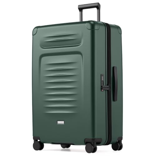 Coolife Expandable Luggage with TSA Lock Large Checked Green - color: Green, size: 29 Inch-EXT