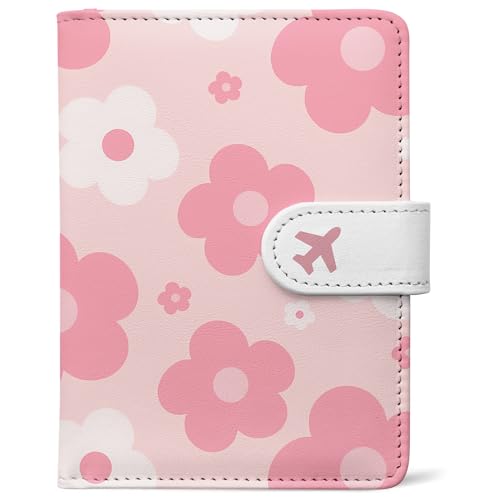 Passport Holder, Cute Travel Wallet Cover with RFID Blocking, - color: H-Garden