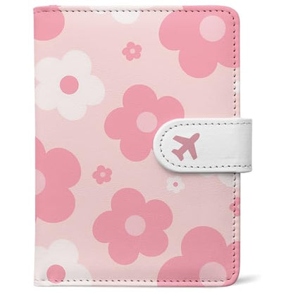 Passport Holder, Cute Travel Wallet Cover with RFID Blocking, - color: H-Garden