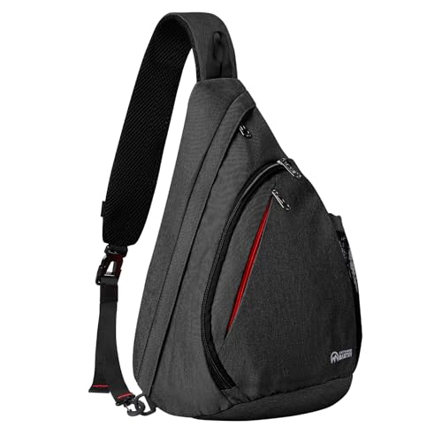 OutdoorMaster Sling Bag, Hiking Daypack, Crossbody Shoulder Chest Urban - color: Classic Black