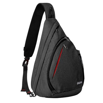 OutdoorMaster Sling Bag, Hiking Daypack, Crossbody Shoulder Chest Urban - color: Classic Black