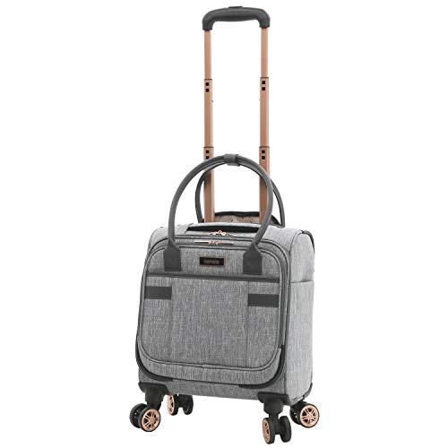 kensie Hudson Softside 3-Piece Spinner Luggage Set, Heather Gray - color: Heather Gray