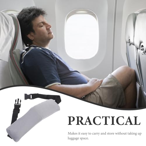 Alipis Airplane Head Strap: Travel Head Support for Sleeping - Adjustable Flight Sleep Mask Holder for Long Travel and Car Comfort (2 Pcs, Grey)