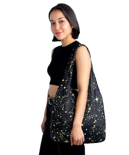 Nanobag Standard 19L Tote Foldable Packable Reusable Grocery Shopping Bag - color: Stars