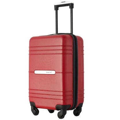 Travelers Club 22" Richmond Spinner Carry-On Luggage, Red - color: Red