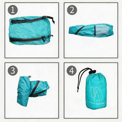 20L Lightweight Foldable Ultralight & Thin Hiking Backpack for Outdoor Travel Camping Cycling - color: Grey