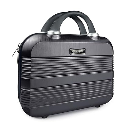 14 Inch Waterproof Hard Shell Travel Makeup Case (Black) - color: H007-Black-14 Inch