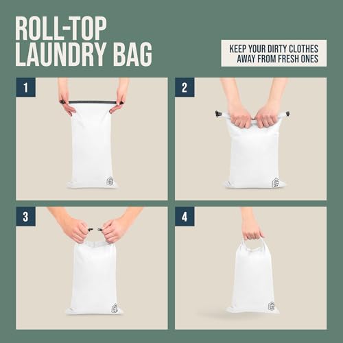 TRIPPED Travel Gear Large Compression Packing Cubes 7-Piece Set for Travel - color: White/Grey