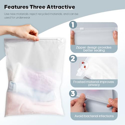 10x13 Inch Plastic Clothing Shipping Bags Frosted 100Pcs No Vent Holes - size: 100Pcs-10x13 Inch(Medium)