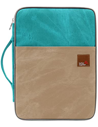 Lanola A4 Document Bags Portfolio Waterproof Business File Holder Travel Gear Organizer Electronics Accessories Bag - color: Green and Khaki