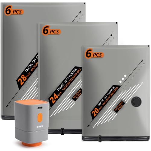 Rechargeable Wireless Pump Travel Vacuum Bags Set - size: 18 Combo Size