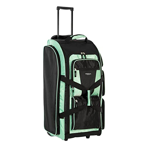 Travelers Club Xpedition 30 Inch Multi-Pocket Upright Rolling Duffel Bag - color: 씨폼.