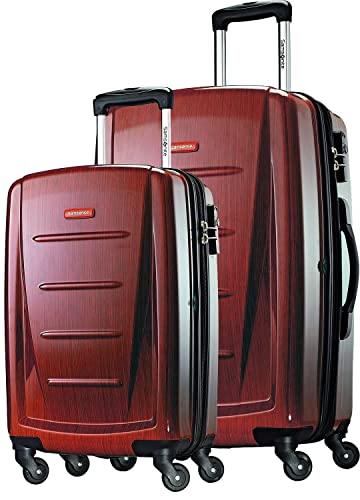 Samsonite Winfield 2 2-Piece Set (Carry-on/Large) Hardside Expandable Luggage with Spinner Wheels (Burgundy, 2-Piece Set (20/28)) - color: Burgundy, size: 2-Piece Set (Carry-on/Large)