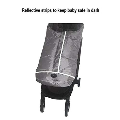 Stroller Blanket Evelution, Stroller Footmuff Winter Toddler Universal Stroller Bunting Bag for 6-36 M, Waterproof Bunting Bag - color: grey, style: Toddler-M