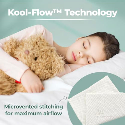 Snuggle-Pedic Pillow Covers - Zippered Body Pillow Protector w/Kool Flow Technology, 20x54 Inches - Made in The USA - size: Body